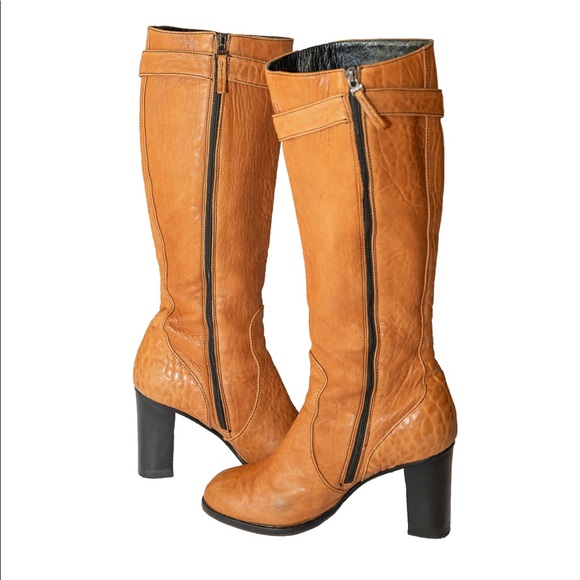 Authentic Fendi B Knee High Boots Size 39 - Picture 4 of 6